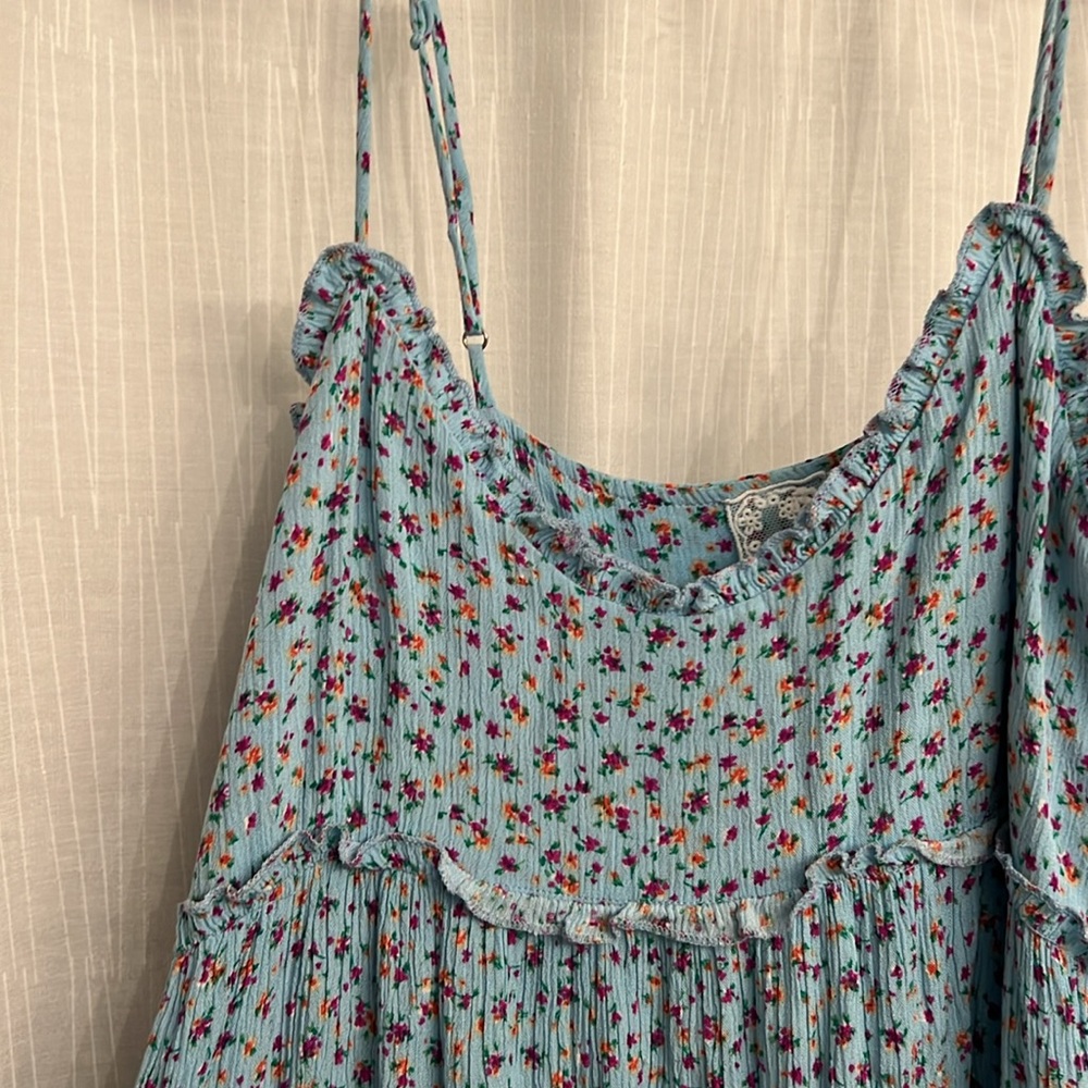 Blue Floral Dress - Picture 2 of 3